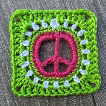 Peace Sign Granny Square
