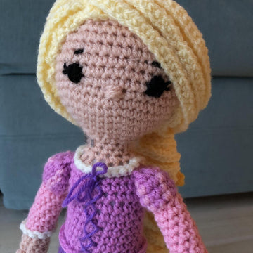 Rapunzel amigurumi doll