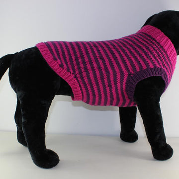 Chunky Stripe Dog Coat