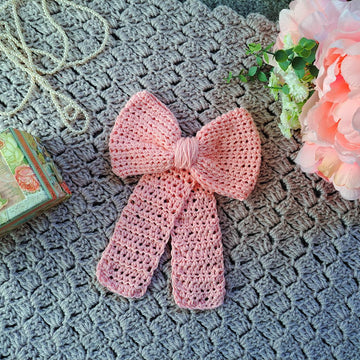 Crochet Hair Bow Slide Pattern