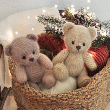 Teddy Bear knitting pattern, Back & Forth Pattern