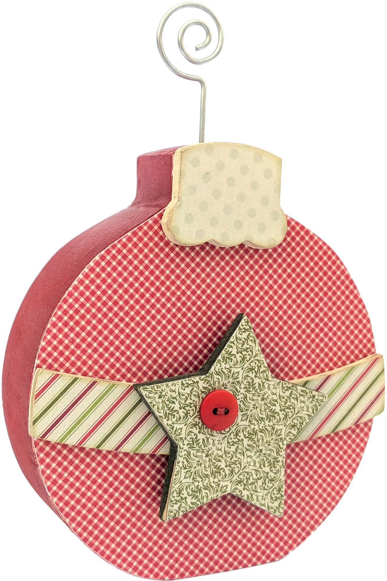 Foundations Decor Interchangeable "O" Wood Shape - December - Ornament, 4.5"X7"