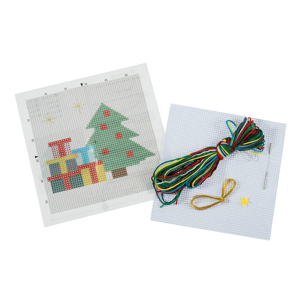 Trimits Counted Cross Stitch Kit: Presents Cross Stitch Kit - 13 x 13cm