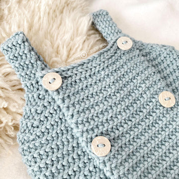 3-6 months - BUTTONY Crochet Romper Pattern