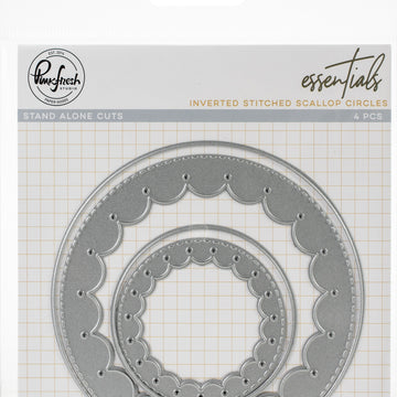 Pinkfresh Studio Essentials Die Set - Inverted Stitched Scallop Circle