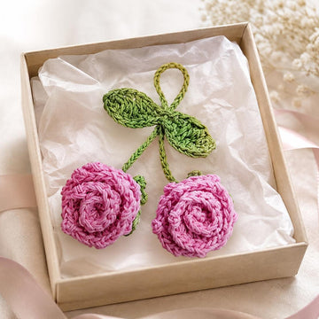 Crochet Flower Keychain & Bag Charm Pattern – PDF + Video Tutorial