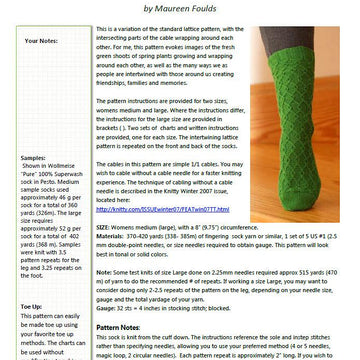 Intertwined socks
