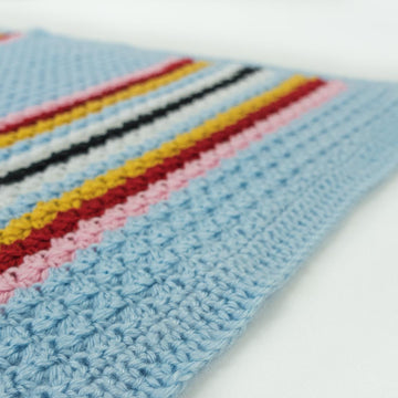 Winter Wonderland Wattle Stitch Crochet Blanket