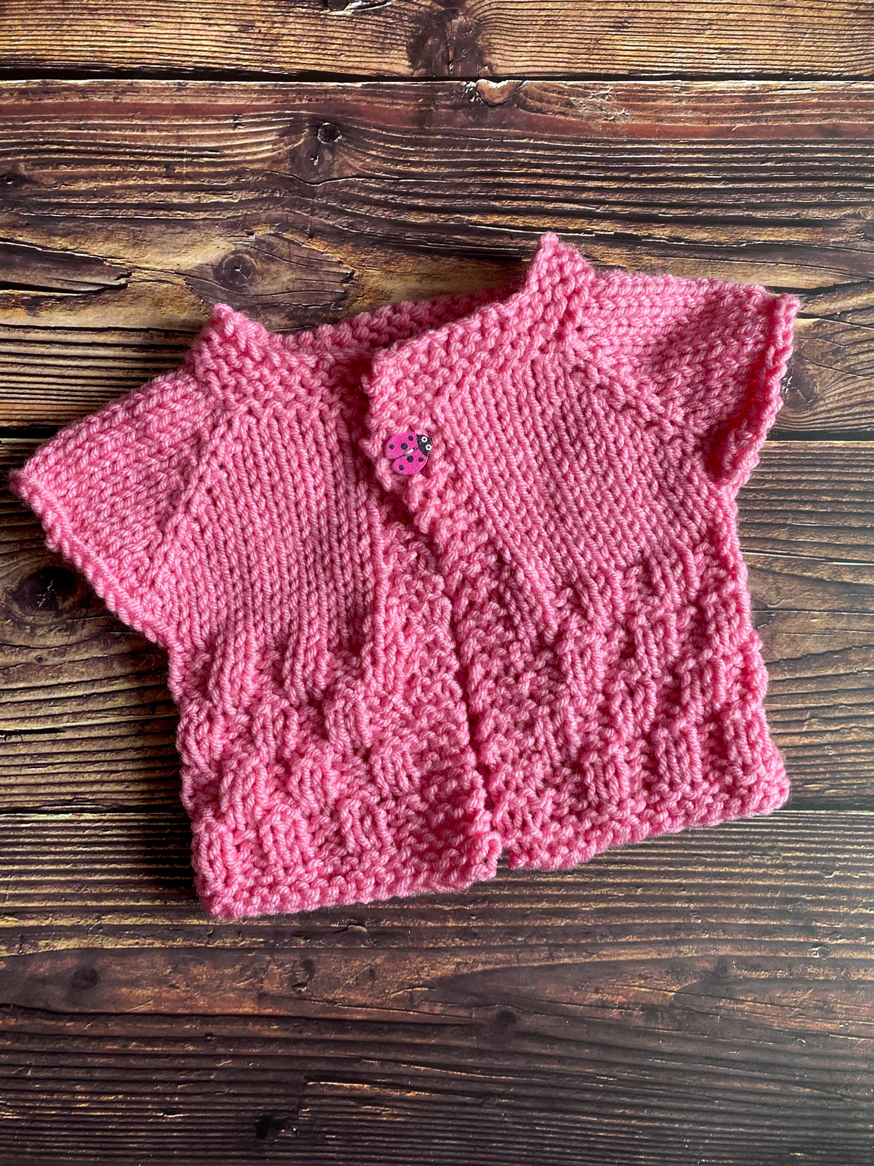 The Cocoon Top Down Chunky Baby Jacket Set