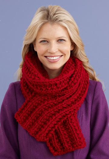 Brisbane Scarf in Lion Brand Wool-Ease Thick & Quick - 90619H