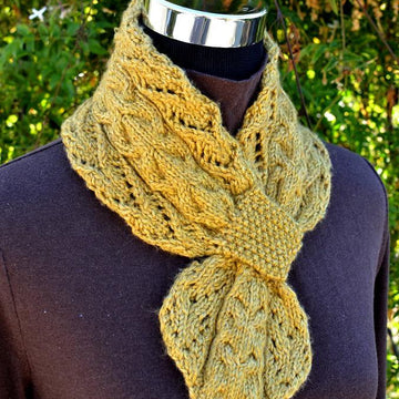 Lace and Cables Scarf