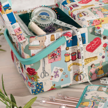 Hobbygift Sew Retro Twin Lid Box