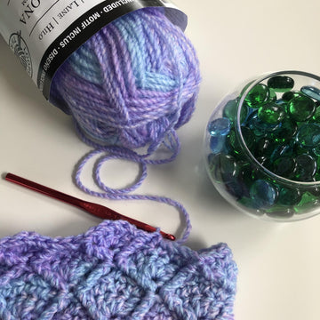 Mermaid Scales Cowl and Headband Set