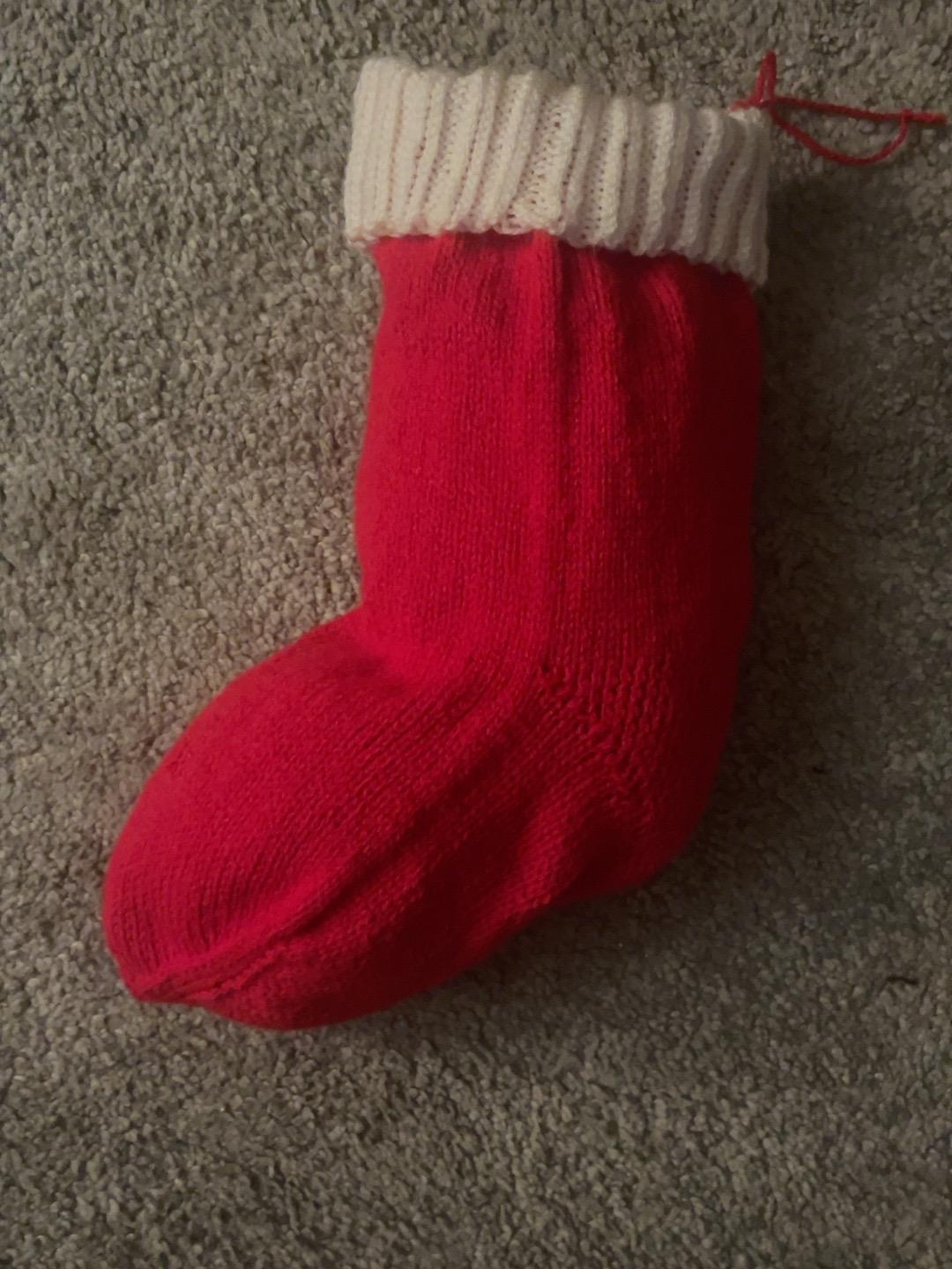 Christmas stocking circular needles