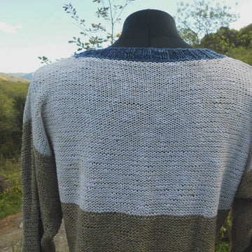 GENEVIEVE, lady's jumper in stocking st in reverse