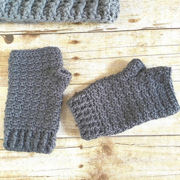 Lemon Peel Fingerless Gloves