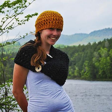 2 & 3 Button Chunky Cowl Scarf