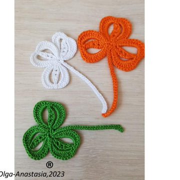 Crocheted shamrock 4