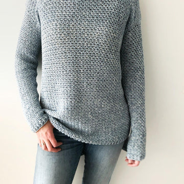 Oversized Crochet Sweater - Rose Dust Sweater