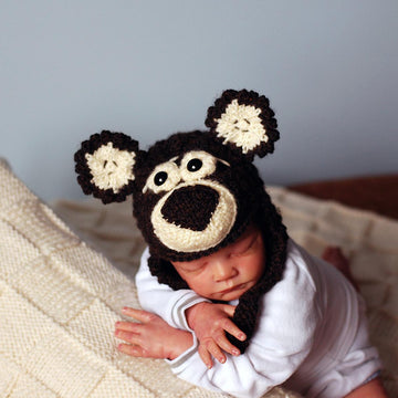 New Born Baby Bear Hat