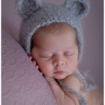 Newborn Teddy Bear Bonnet