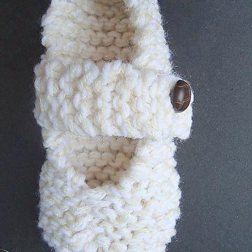 341, QUICK KNIT MARY JANE SLIPPERS