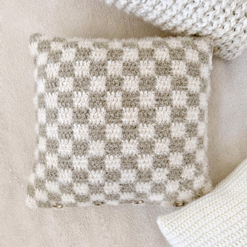 Balanced Checkered Pillow Cover