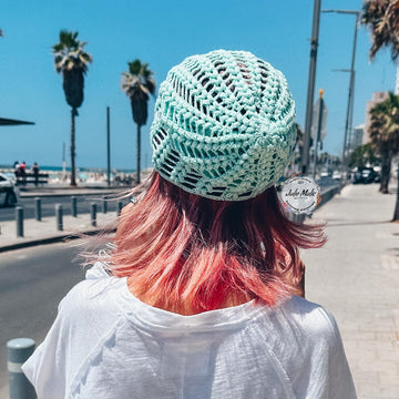 Summer slouchy beanie hat