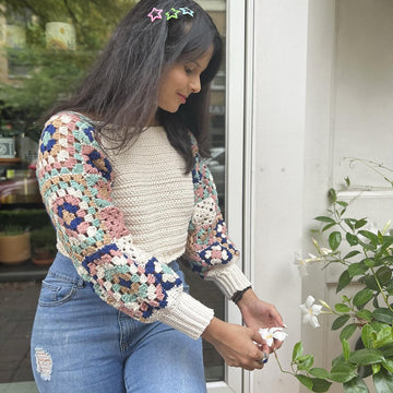 Granny Chic Crochet Crop Top
