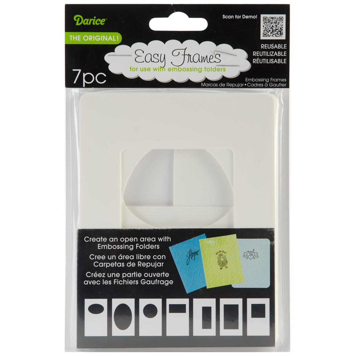 Darice Easy Frames For A2 Embossing Folders 7/Pkg - 018631