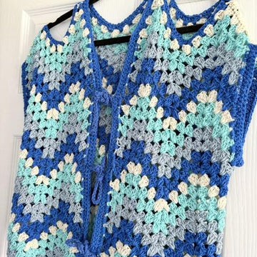 Cold Shoulder Crochet Waistcoat