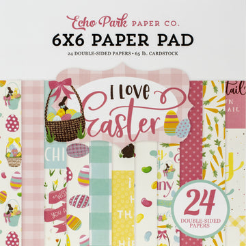 Echo Park Paper Echo Park Double-Sided Paper Pad 6"X6" 24/Pkg - I Love Easter