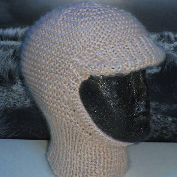 CHUNKY/ARAN PEAK GARTER STITCH BALACLAVA & BEANIE HAT