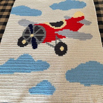 Airplane Baby Blanket