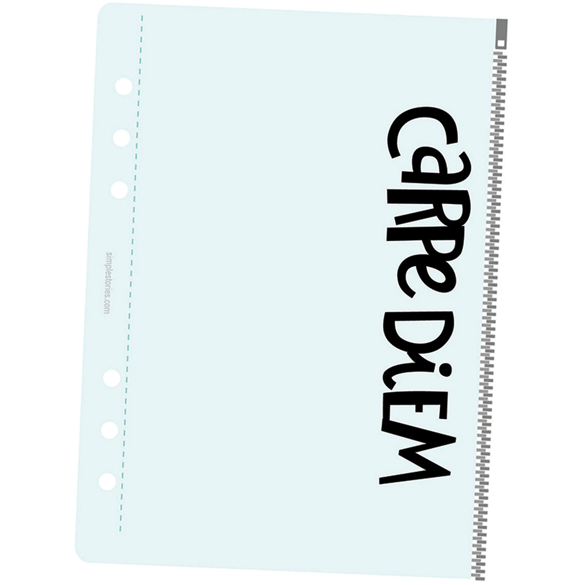 Carpe Diem Planner Essentials Zippered Plastic A5 Storage Pouch - 374948
