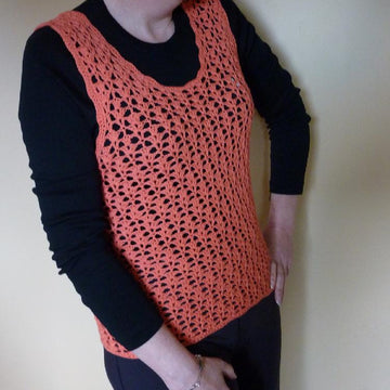 Mango Flip Lace Crochet Top