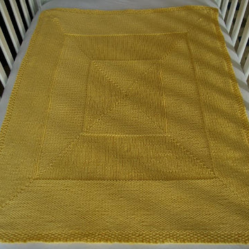 Windowpane baby blanket