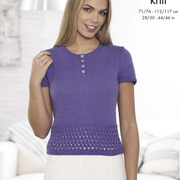Tops in King Cole Cottonsoft DK - 4519 - Downloadable PDF