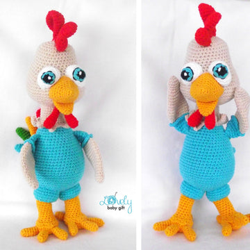 Rooster Amigurumi Crochet Pattern