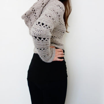 Hooded Cropped Sweater
