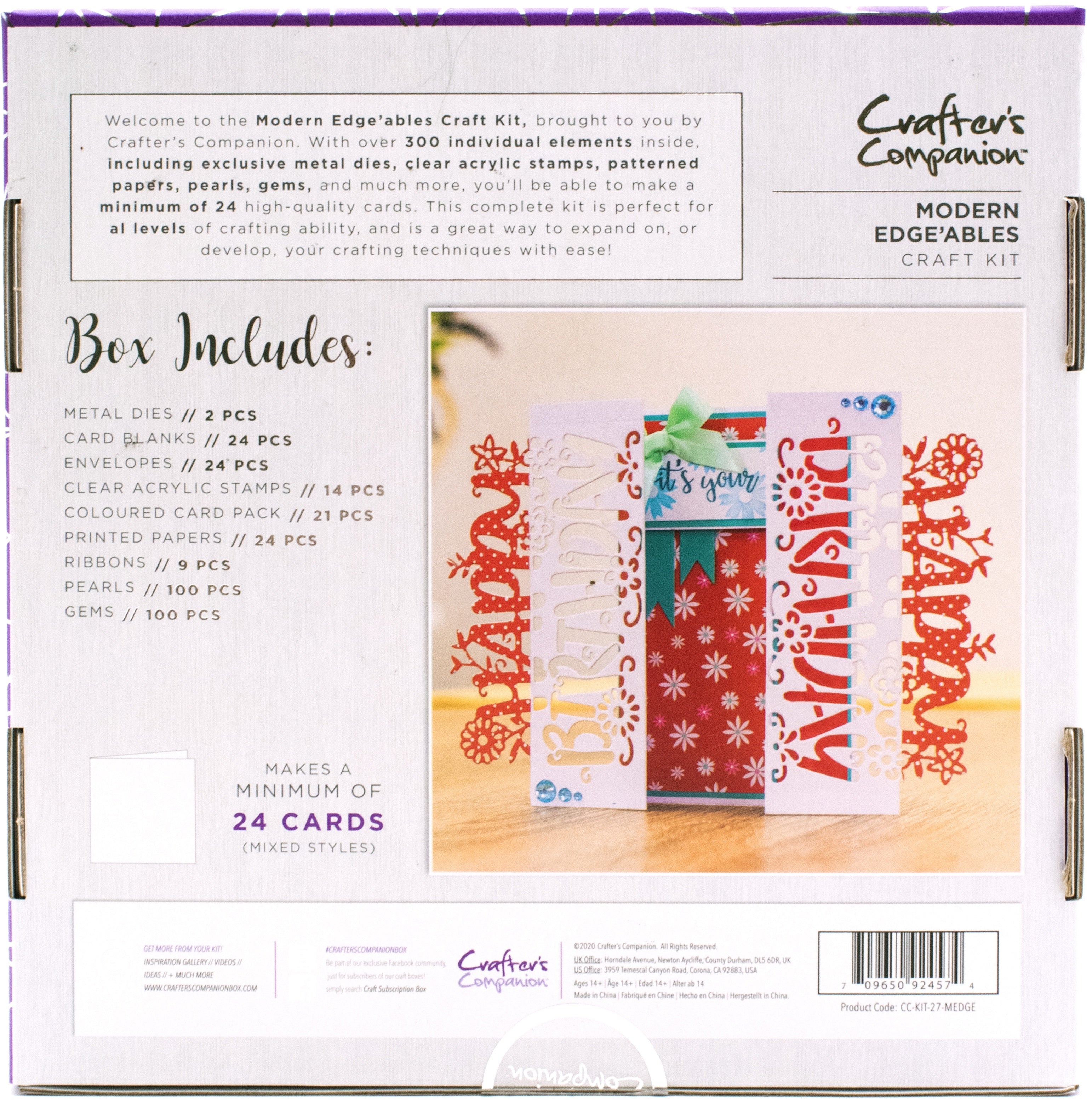 Crafter's Companion Craft Box Kit - Modern Edge'ables