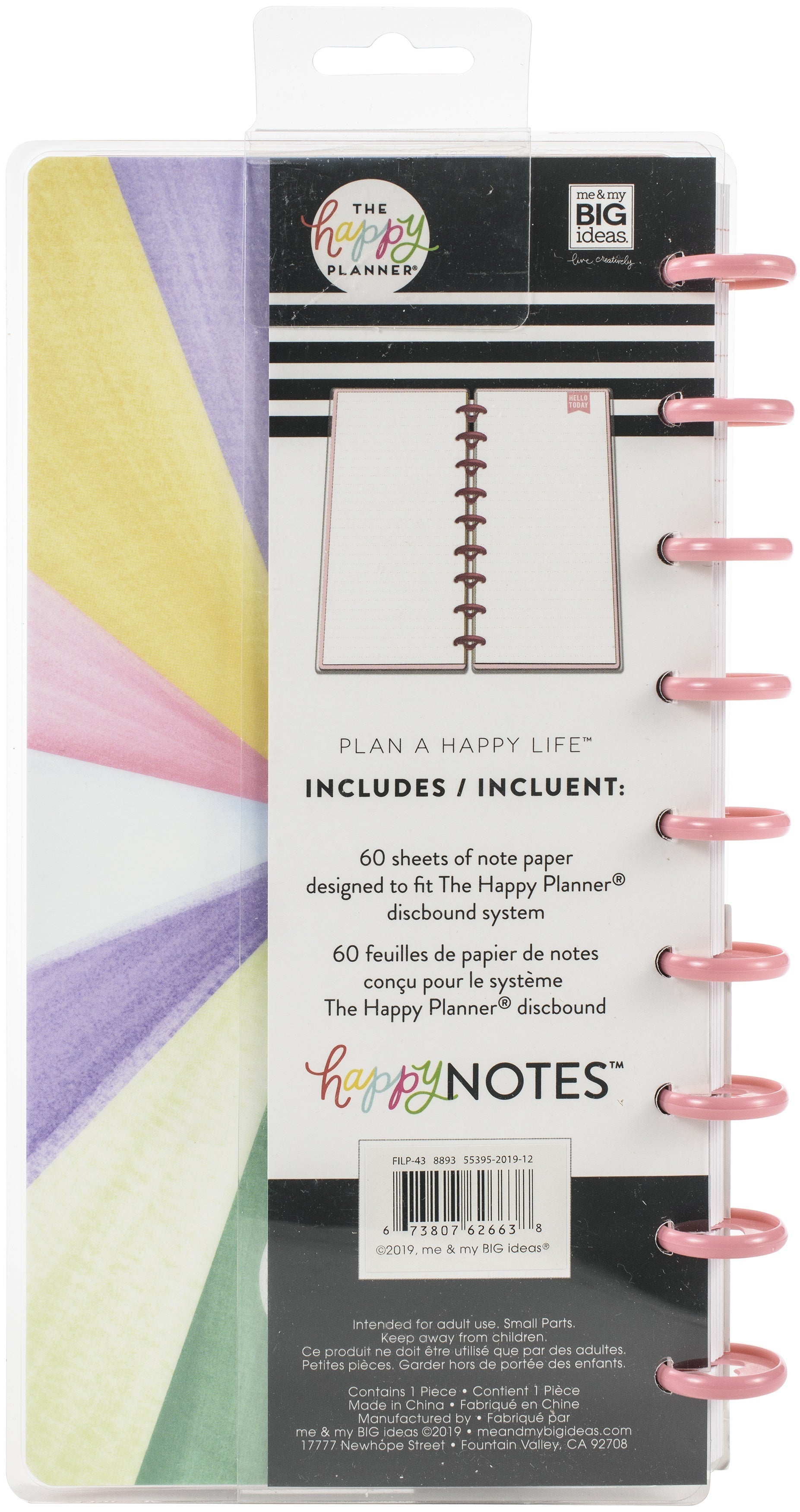 Happy Planner Half Sheet Notebook 8"X5.62" 60/Pkg - Be The Light That Helps Other
