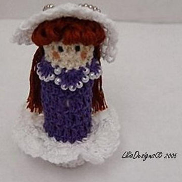 Crinoline  Doll Lip Balm Holder Crochet Pattern