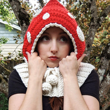 Mushroom Balaclava Hood