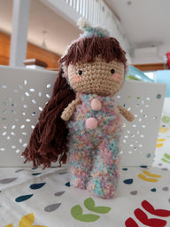 Cute Bunny Jumpsuit For Crochet Doll