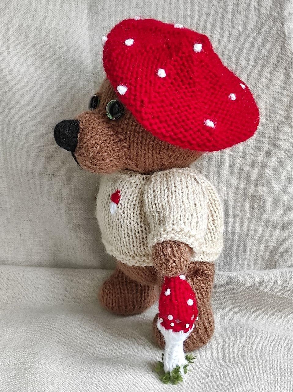 Teddy bear — Pumpkin and Mushroom