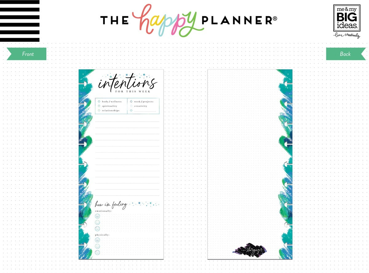 Happy Planner Medium Half Sheet Fill Paper 60/Pkg - Stargazer