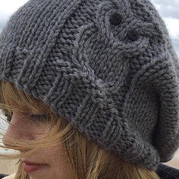 Owl slouchy hat toddler to adult