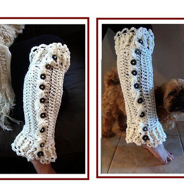 Long Lacy Legwarmers by SweetPotatoPatterns