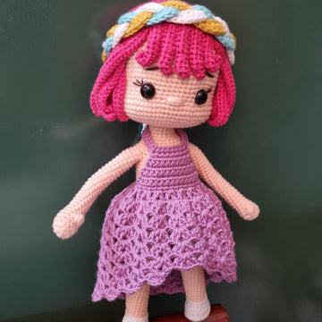 Crochet doll pattern, Jolie doll, amigurumi doll pattern